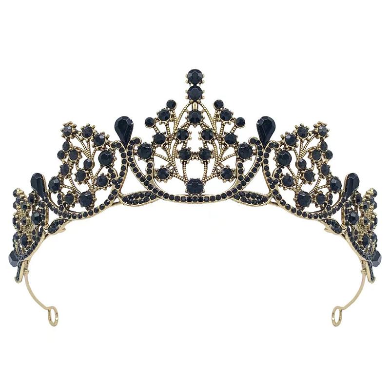 1pc Romantic Princess Crown for Girls Handmade Rhinestone Tiara with Zircon Headband Perfect for Birthdays Weddings Parties Gifts