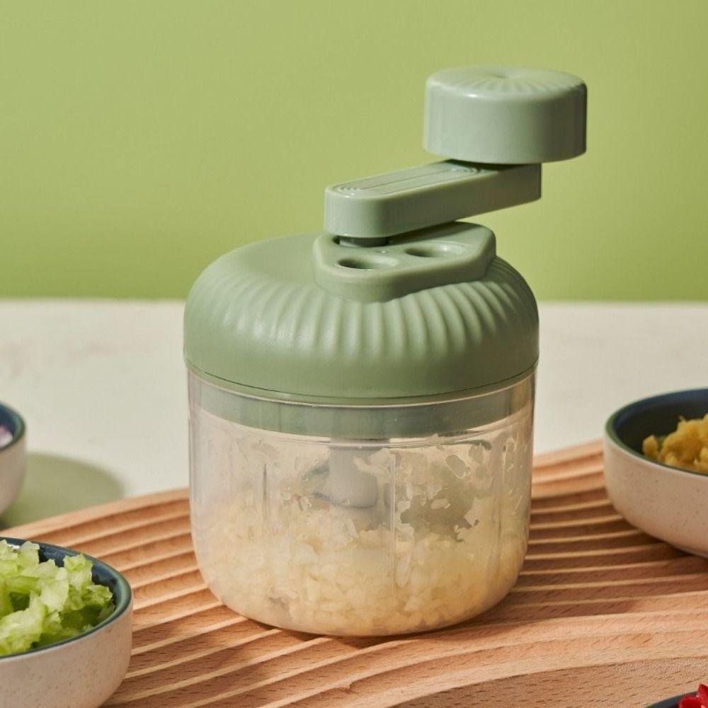 

250ml Vegetable Chopper Multifunctional Food Pressing Machine Portable Garlic Masher Onion Tools Manual White