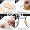16pcs Self-Adhesive Eye Glasses Nose Pads EVA Foam Anti-Slip Reusable Mini Soft For Eyeglasses Accessories Kit