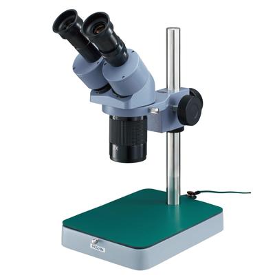 HOZAN Mikroskop Stereo z Przełączalną Odległością Roboczą 80mm Stolik Długość Całkowita 185mm 10×/20× L-50