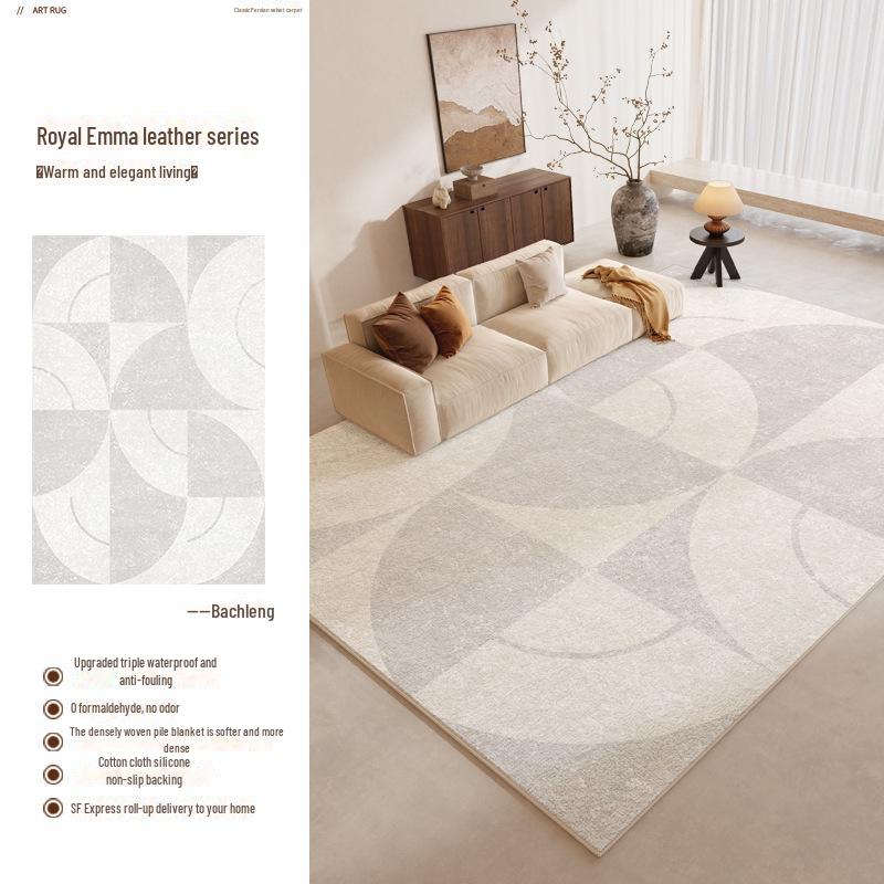 2025 Light Luxury High-End Cream Carpet for Living Room & Bedroom