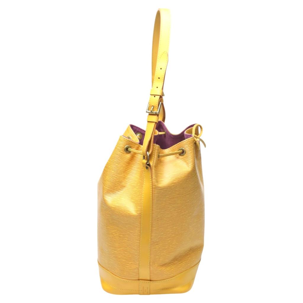 LOUIS VUITTON Epi Noe Shoulder Bag Epi Leather yellow unisex M44009 Used