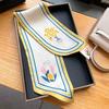 Fashion new cross small silk scarf women's headband Korean version spring, autumn and summer professional scarf small scarf square scarf headband