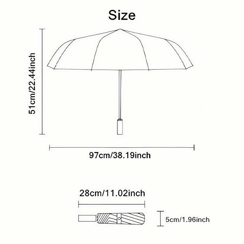 1 PC Automatic Folding Umbrella - Owls and Flowers Pattern, Portable & Foldable Design with 8 Ribs, Christmas Birthday Gifts