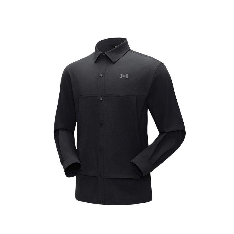 

Under Armour Hiking Series Outdoor Brand Logo Solid Color Breathable Warm Polo Long Sleeve Shirt Unisex Shirts 15133216 M