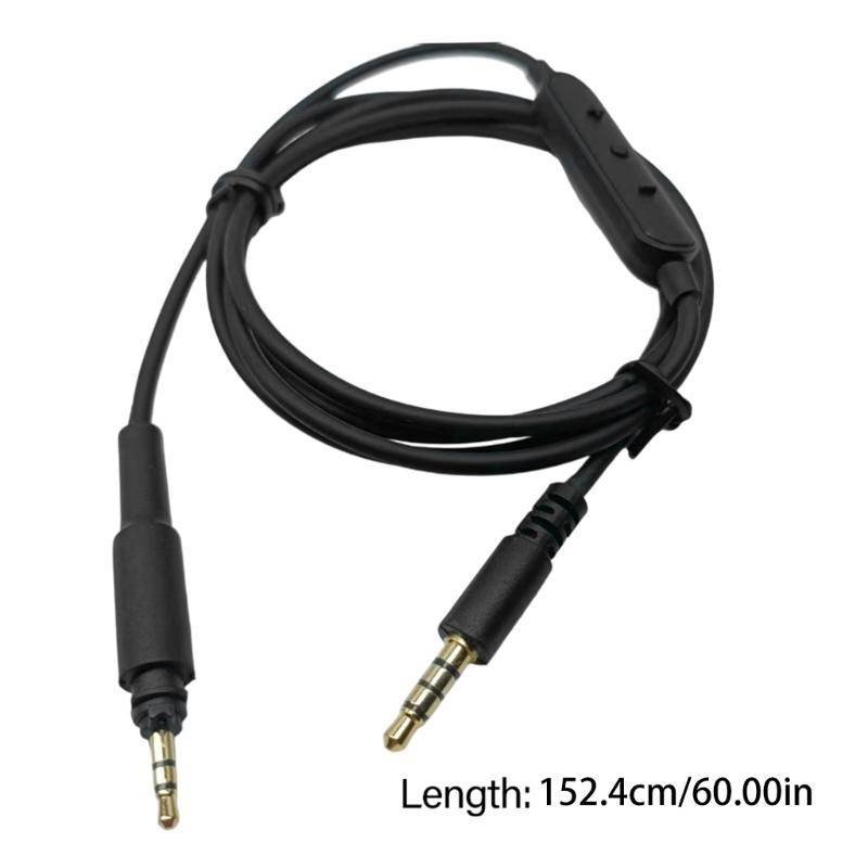 Quality Audios Cable with Microphones for SRH440A SRH840A Headsets 3.5mm Wire Braide Design with Inline Controls