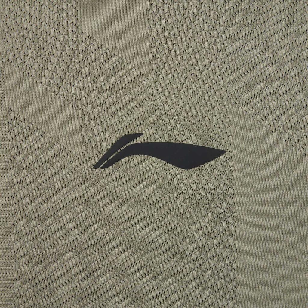 Li-Ning Comfortable Breathable Casual Simple Quick-Dry T-Shirt Men Tops Tea-Green ATSV075-7