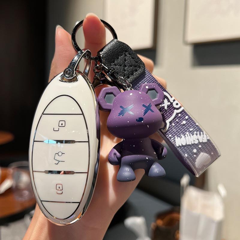 Compatible with Bestune 2023 T77/T99 Models: Luxury/Premium Men's and Women's Key Fob Cover Case