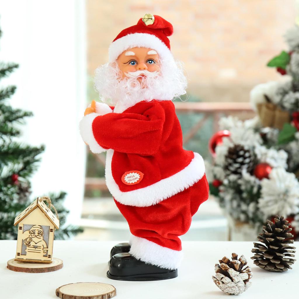 Electric Santa Claus Climbing Ladder with Beads - Christmas Decoration and Children's Gift