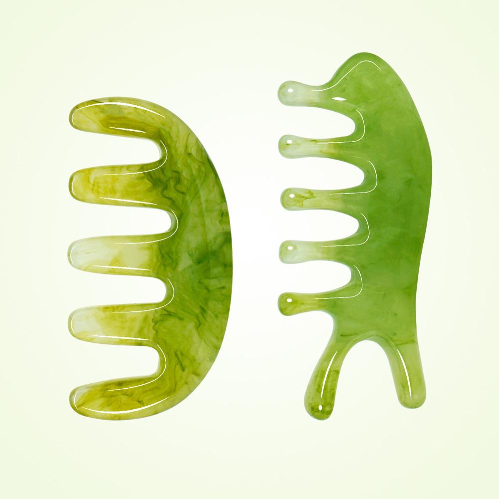 Mini-Massagekamm - Akupressur-Werkzeug zur Entspannung von Kopfhaut & Körper für Haarpflege & Stressabbau - Tragbares & Ergonomisches Design