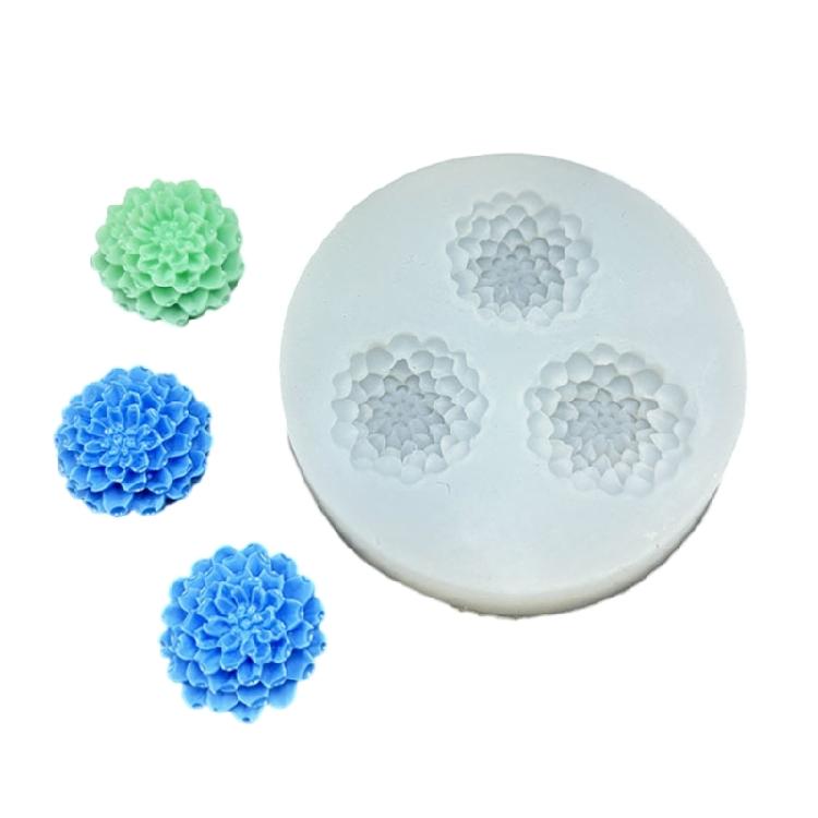 Silicone Craft Mold Collection 6 Flower Designs Rose Petal Pinecone Blossom Heat Safe Flexible For DIY Jewelry Creation