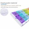 14 Cell Pill Organizer Box AM PM Weekly Plastic Pill Distribution Container Portable Travel Tablets Vitamins Medicinel Cases Box