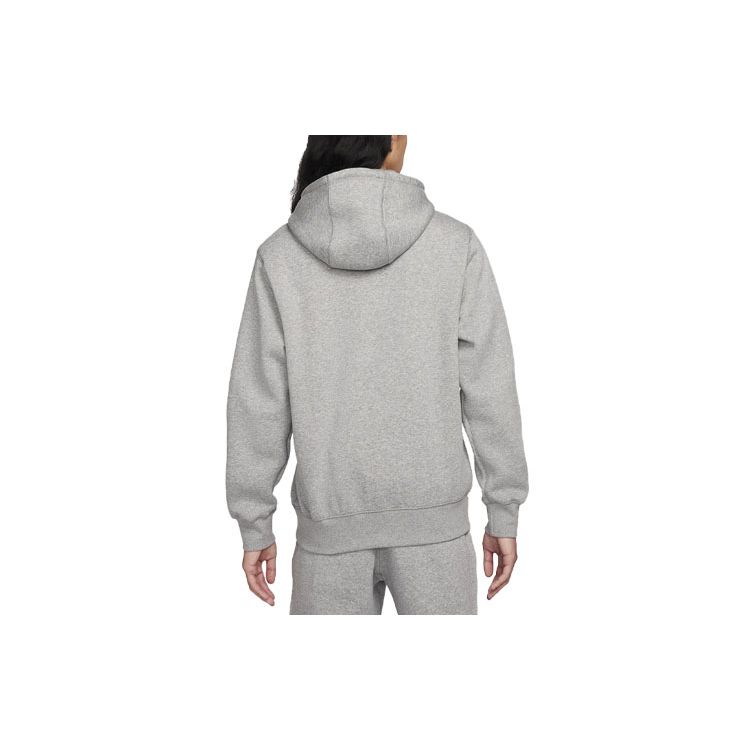 Nike Alphabet Logo Print Loose Long Sleeve Hoodie Men Tops Grey FN3105-063