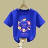 2026 Pure Cotton Girls' Short-Sleeve T-shirt - Simple Loose Summer Top for Medium and Large Children