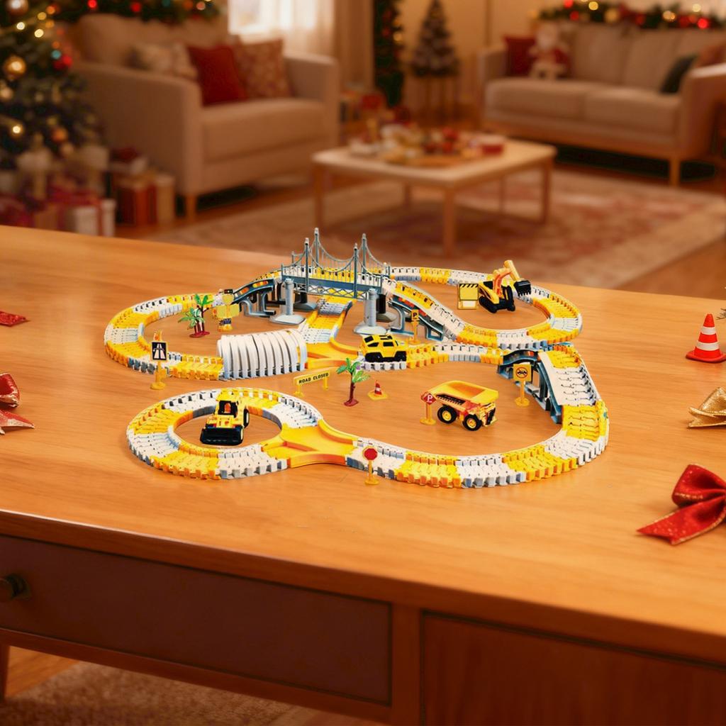 Children'S Educational Toys, Versatile Assembly Electric Engineering Track Car, Toy Car, Diy Car, Small Car