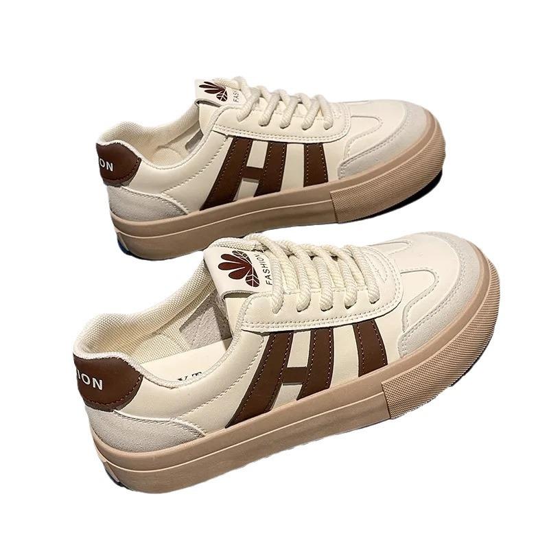 Little white shoes women's spring and autumn 2025 new thick-soled versatile thin breathable Internet celebrity sports shoes popular Forrest Gump wo