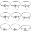 New 925 Silver Colorful Flower Butterfly Daisy Bracelets With Safety Chain Fit DIY Charms Beads Fine Birthday Jewelry