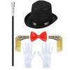 Halloween Magicians Costume Set With Breathable Mesh Fabric Accessories For Theme Parties And Role Play Performances