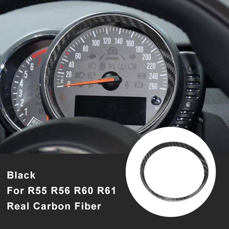 

For MINI R55 R55 R60 R61 Countryman Car Tachometer Carbon Fiber Decoration Cover Interior Modification Sticker Accessories