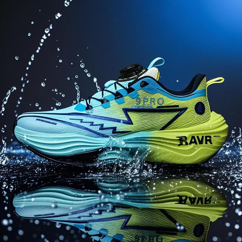 Men Racing Running Shoes Light Foam Carbon Plate Cushioning Stable Shoes Fashion Printed Sneakers Anti Slip Comfoy Tennis Shoes