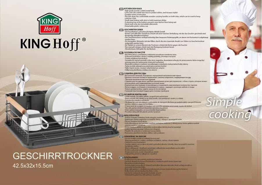 Dish Drainer 42.5x32x15.5 KINGHOFF KH-1729