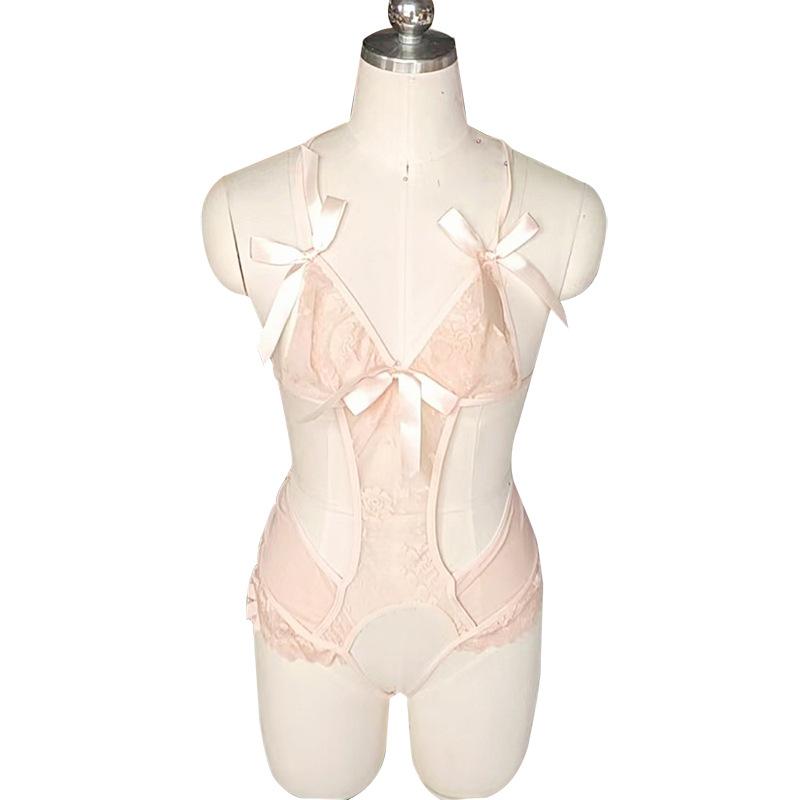 Sex underwear pure desire purple lace onesie sexy open crotch free temptation sex uniform