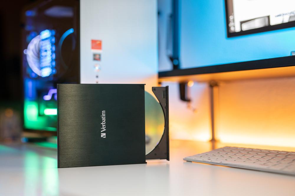 Nagrywarka zewnętrzna Verbatim CD/DVD RW USB-C 3.2 SLIM