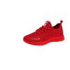 New red natal year mesh super breathable shoes versatile flying weaving sports casual running trendy shoes women