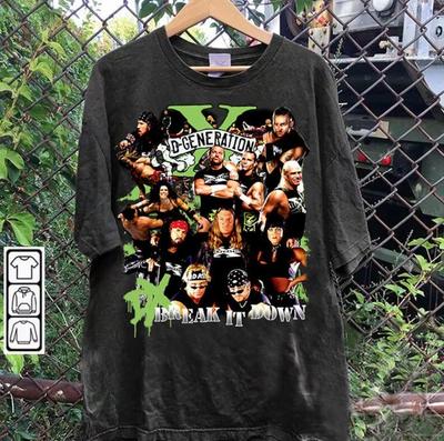 Vintage D-Generation X T-shirt Retro Amerikaanse Professionele Worstelaar Tee Voor Fan Unisex T-shirt