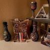 New Vintage Creative Witch Bottle Celestial Body Home Decor Ornaments Moon Water Bottle Face Painting Teng Vase Resin Ornaments