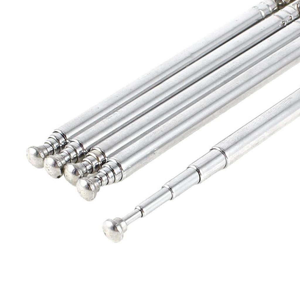 uxcell Universal Telescopic Antenna 80 Degree 11cm-32cm Length 5 Sections