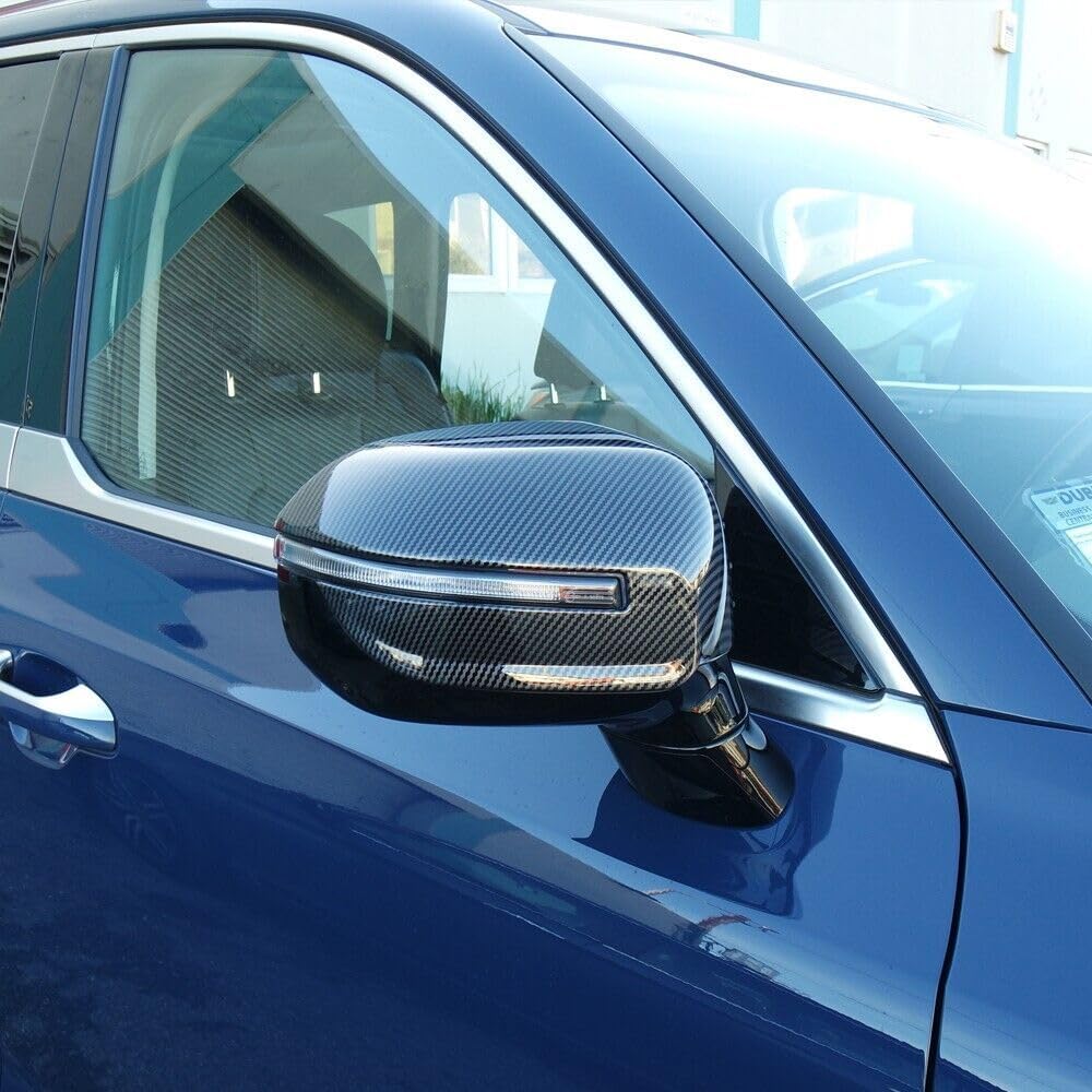 

Glossy Black Style ABS Car Exterior Mirror Cover Side Rear view Mirror Cover Mirrors Protective Caps Compatible with Kia Telluride 2020-2025 Carbon Fiber Style