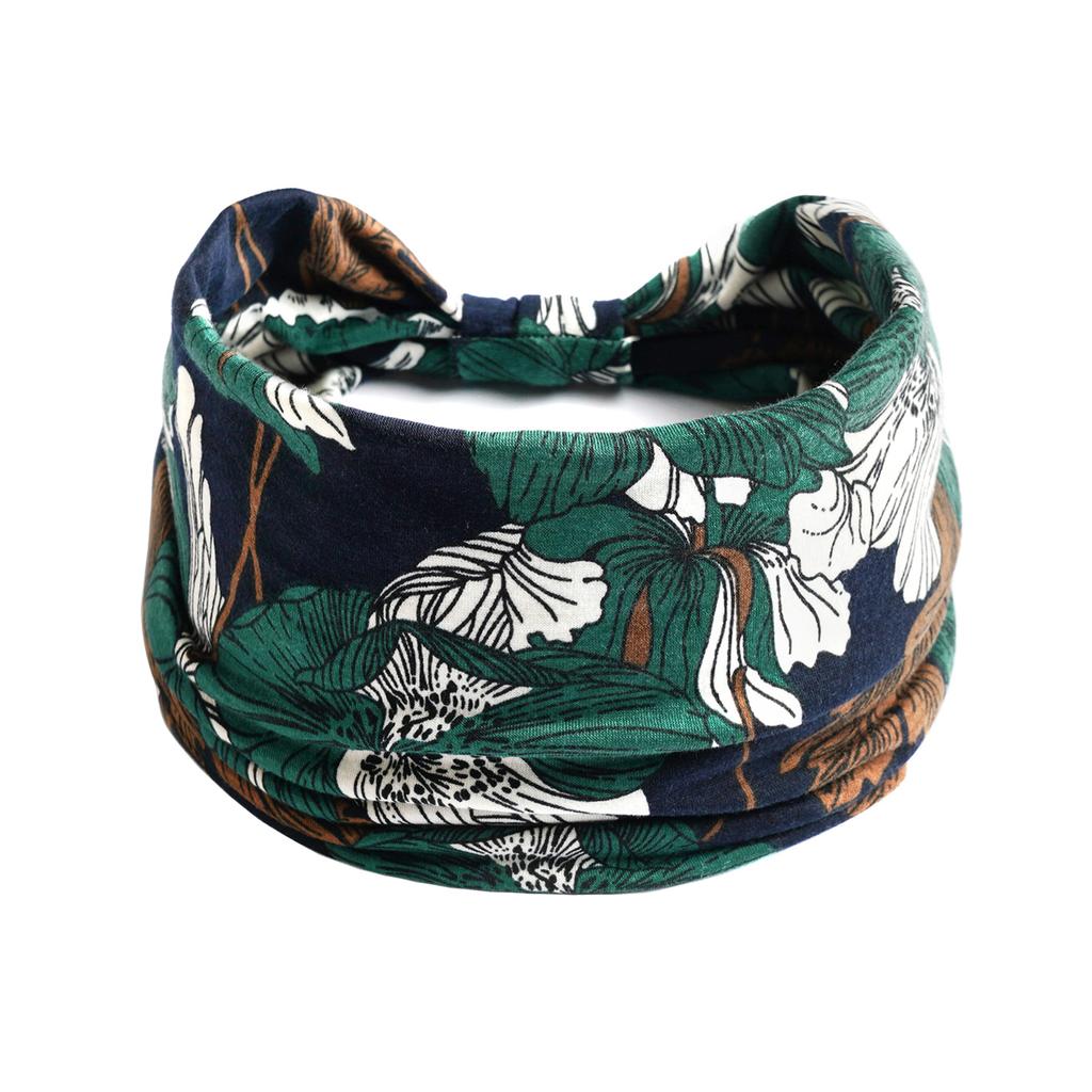 Bohemian Wide Cotton Stretch Headbands Women Headwrap Turban Headwear Bandage Hairbands Bandana Wide Headbands Hair Accessories