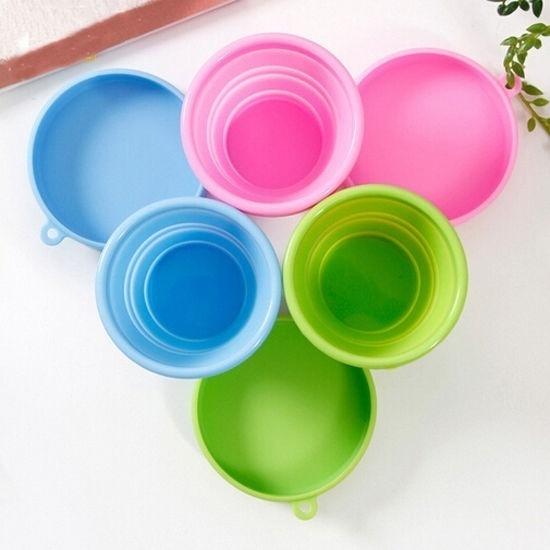 Portatile in Silicone Telescopico Bere Pieghevole Pieghevole Tazza da Viaggio da Campeggio wo0