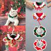 Festive Christmas Pet Collar Scarf Set For Dogs And Cats With Colorful Knitted Design