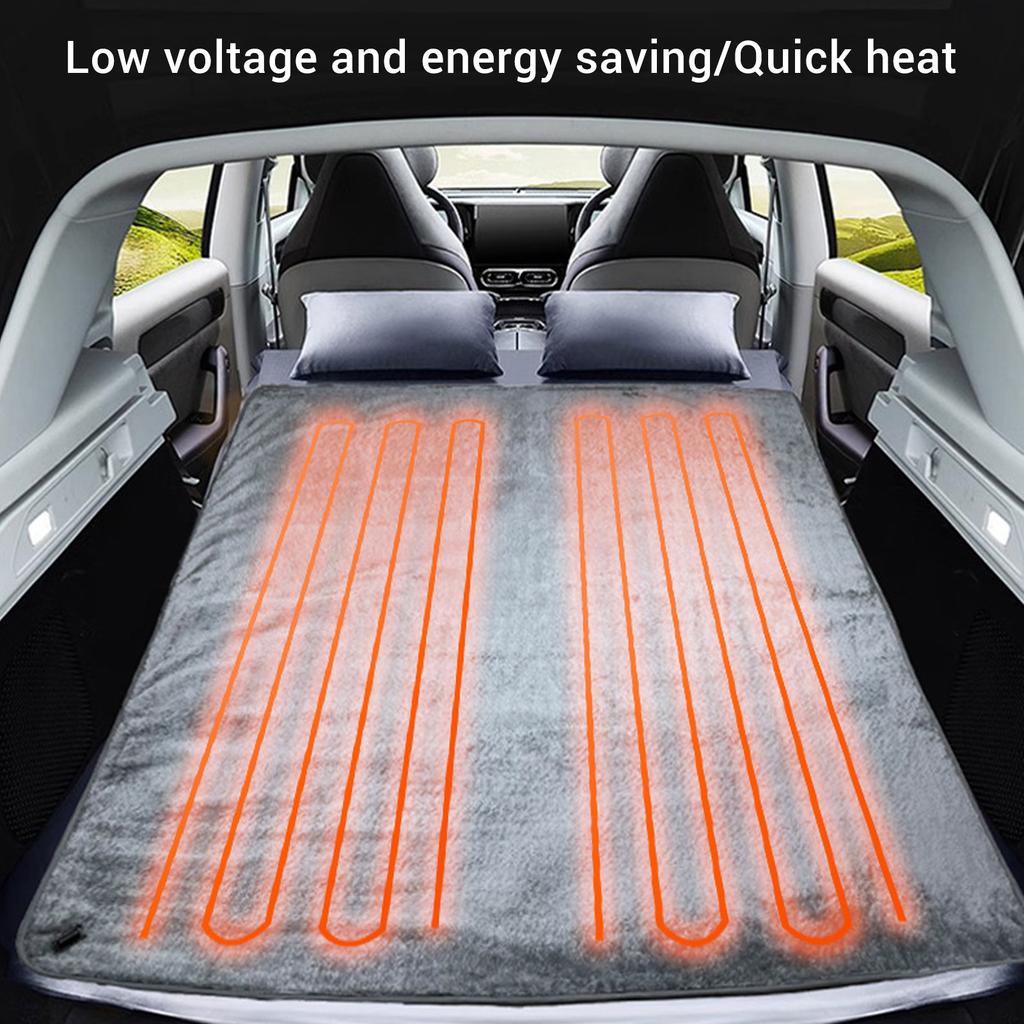 72W Heated Car Blanket Flannel Electric Car Blanket 12V Camping Electric Blanket For Travel Camping Flannel Car Electric Blanket