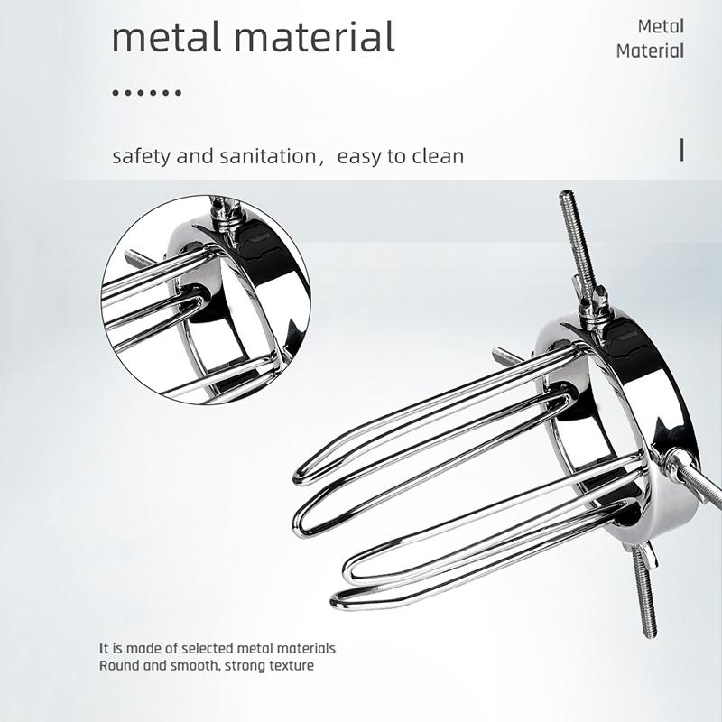 Jucării sexuale erotice pentru adulți din metal pentru bărbați și femei Jucării anale uriașe reglabile Dilatator anus vaginal extrem Speculum vaginal Plug fund mare