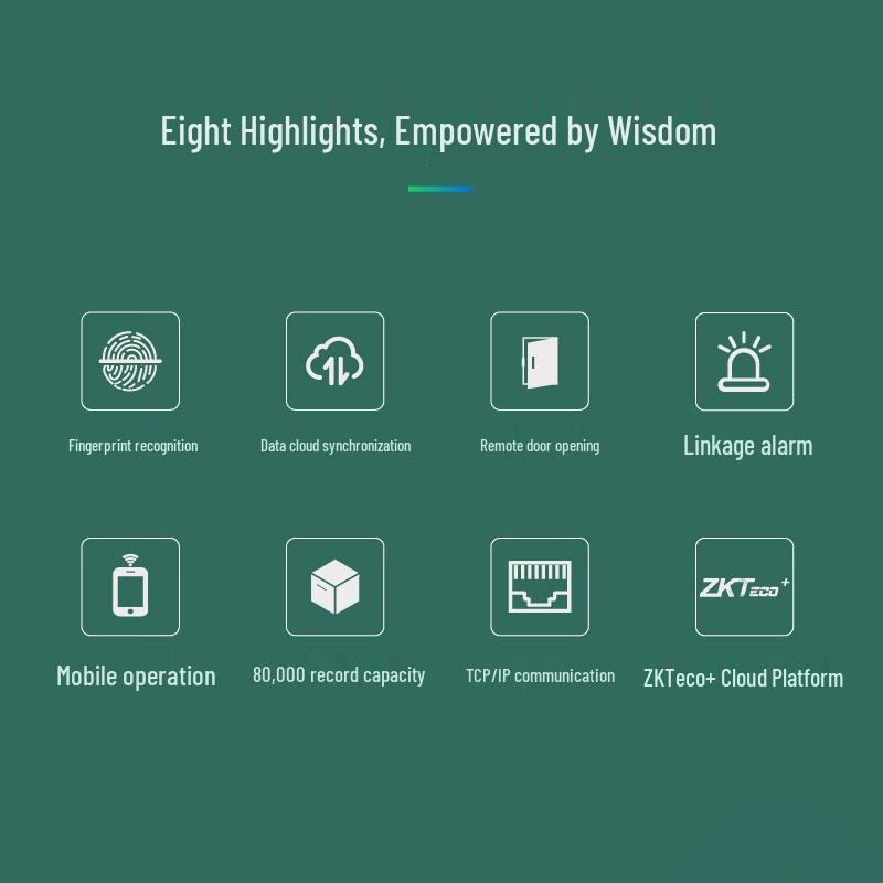 ZKTeco Smart Fingerprint Access Control & Time Attendance System