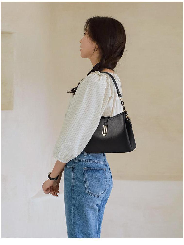 Women's 2025 Fashion Bucket Bag - Large Capacity Textured Shoulder & Crossbody