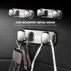For VW Car Metal Double Hook Auto Interior Seat Back Hanger Accessories Tiguan CC Jetta Polo Golf 4 5 6 Passat B5 B6 Zj5