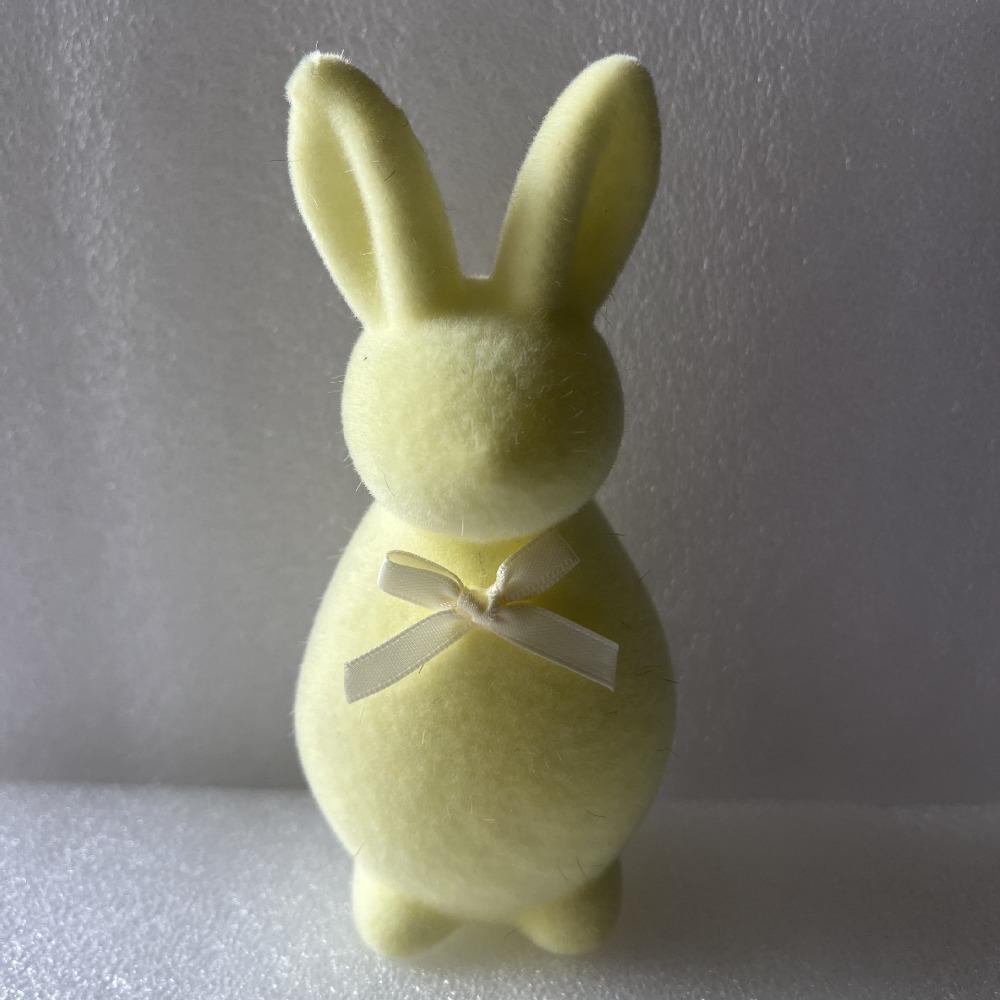 Plush Easter Bunny Statue Foam Rabbit Gnome Doll Easter Holiday Bunny Sculpture Garden Decor