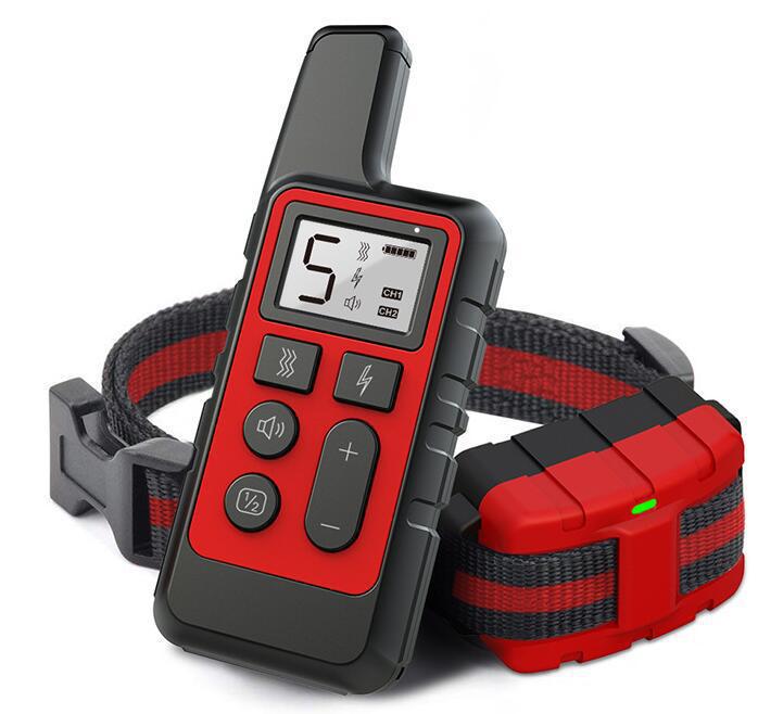 Dog Training Device: Remote-Controlled Waterproof Bark Stopper with Shock, Vibration, and Warning Features for Pets (500m Range)