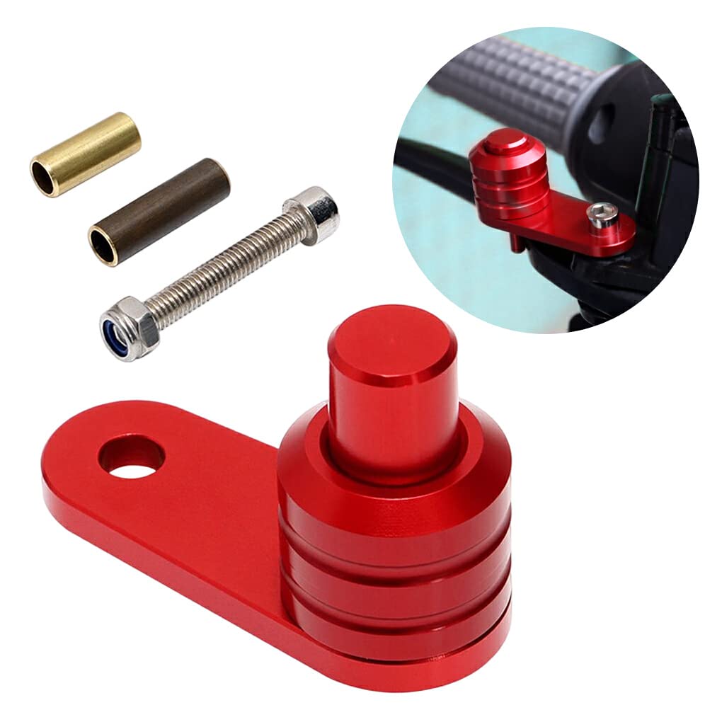 Generic Motorcycle Brake Lock Switch Parking Button Lever Repair Upgrade Red, Blue