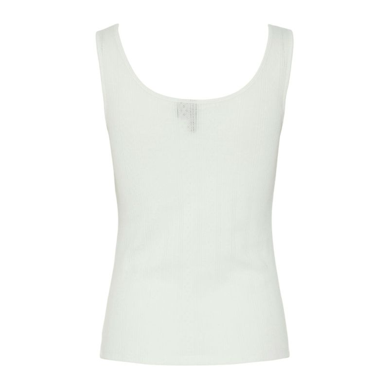 Women's Fitted Round Neck Cotton Tank Top PIECES