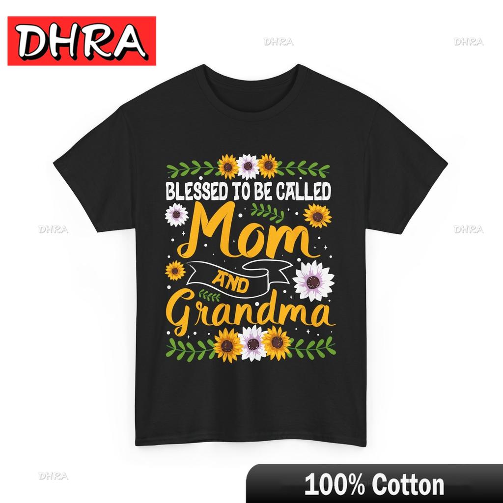 Grandmother Shirt Blessed To Be Called Mom and Grandma Sunflower Shirt Cool Bold Unique Tee Shirt Streetwear Anime Aesthetic