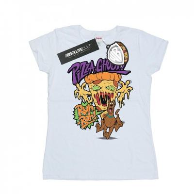 Womens/Ladies Pizza Ghost Cotton T-Shirt
