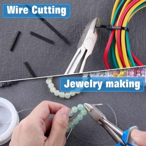 SPEEDWOX Long Reach Mini Plastic Nippers, Perfect for Precision Cutting In Hard-to-Reach Spaces, Long Size, Compact, Gate Cutting, Lightweight, Long T