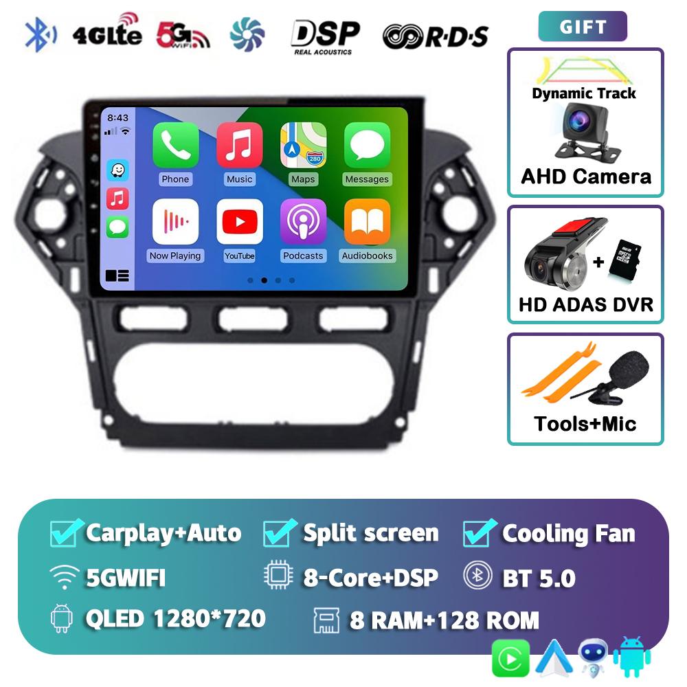 Android 14 Carplay For Ford Mondeo 4 2010 2011 2012 213 2014 Car Radio Multimedia Video Player Navigation Stereo GPS 2din Audio