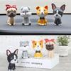 Car Ornaments Cute Shaking Head Dog Doll Nodding Dog Toys Lovely Bobblehead Puppy Figurine Automobiles Interior Dashboard Decor