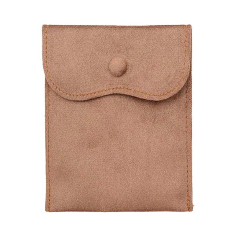 Soft Velvety Jewelry Storage Pouches, 10 Separate Snap-Button Bags for Sorting, Travel Carrying, and Gift Presentation